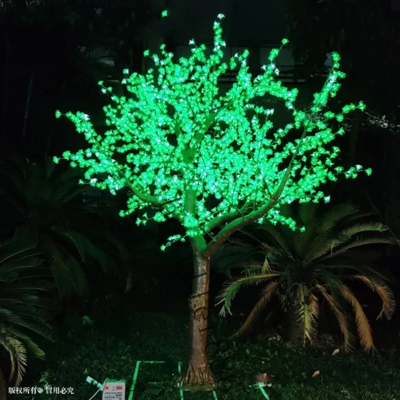 Natural Tree trunk LED Artificial Cherry Blossom Tree Light Christmas Light 3m Height 110/220V Rainproof Outdoor Use