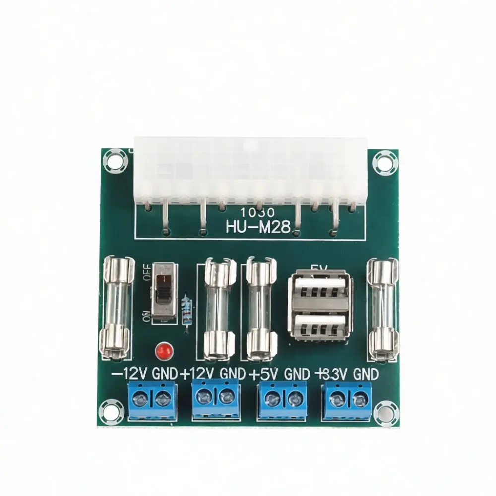 Desktop PC ATX Power Supply Breakout Board Module Connector Adapter Terminal Block For DIY Electronic Engineering Tool