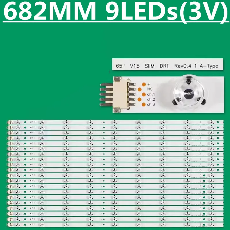 LED 백라이트 스트립, 65 인치 V15 SLIM DRT REV0.4 A/B 타입, 6916L-1919A 6916L-1920A 65UC970V 65UC9700-CA LC650CQN1