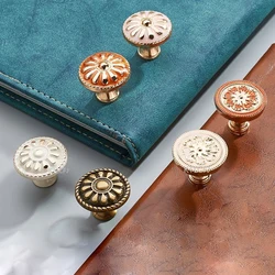 Vintage Ball Ivory White Zinc Alloy Kitchen Storage Cabinet Cabinet Furnitur Kitchen Cabinet Handle Hardware