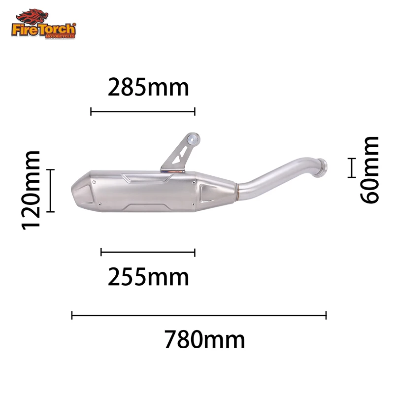 For CFmoto 800MT Sport Explore IBEX 800 S T 360º VIEW 2022 - 2026 Motorcycle Exhaust Systems Mid Link Pipe Escape Moto Muffler