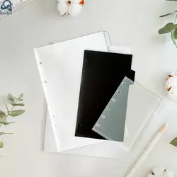 A5 A6 A7 Binder PP Pocket Divider Pockets Folders for 6 Ring Notebook Divider Page Waterproof PVC Leaf Document Filing Bag