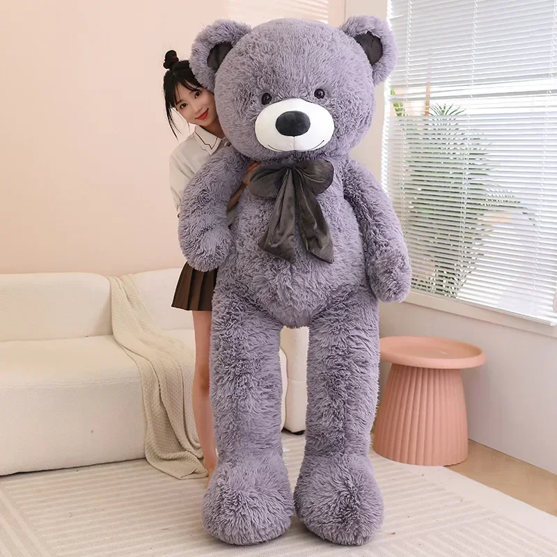 Orso di grandi dimensioni peluche animali di peluche bianco marrone grigio rosa orso regalo di compleanno morbido sonno placare cuscino bambino accompagnare bambole