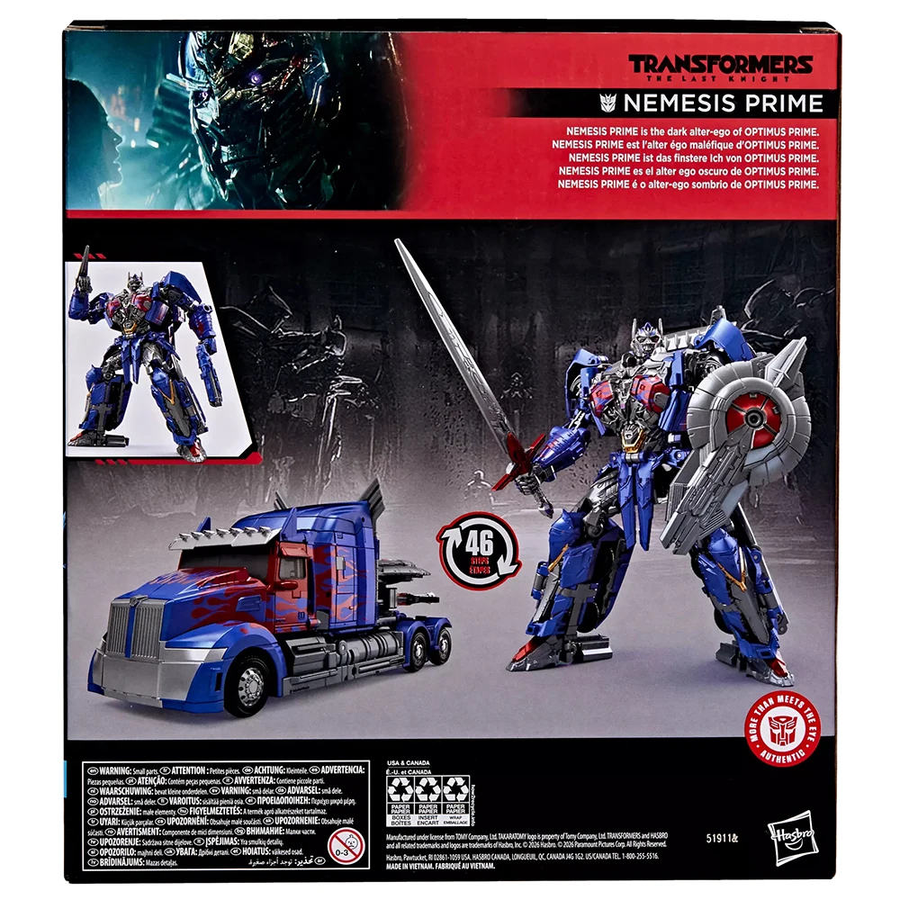 新しいハズブロ トランスフォーマー スタジオ シリーズ ネメシス プライム (最後の騎士) 21.5 センチメートル リーダー クラス アクション アニメ ロボット モデル フィギュア おもちゃ