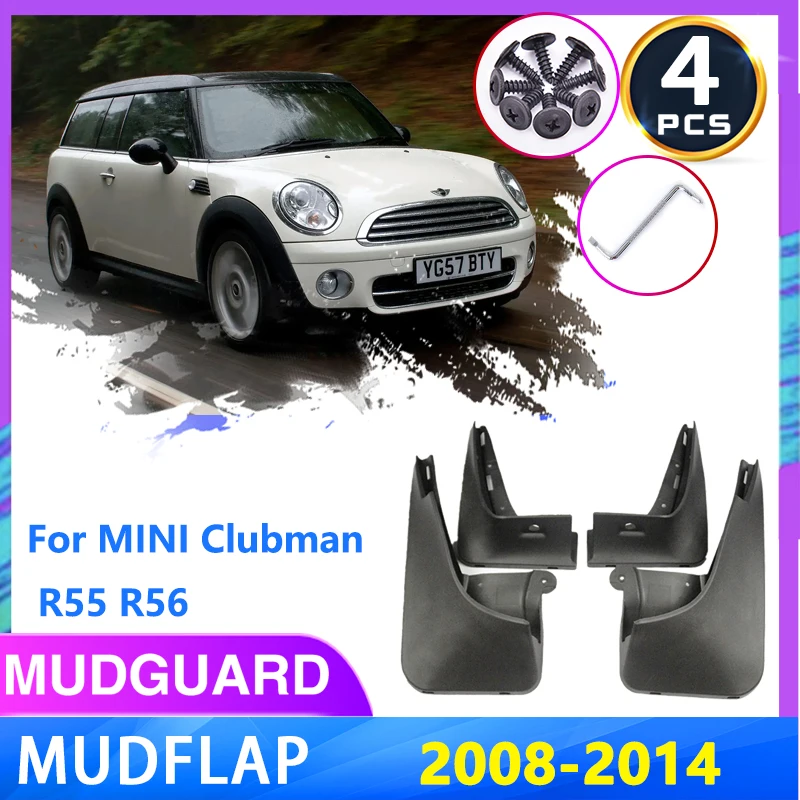 

Car Mudguards For MINI Clubman R55 R56 2008 2009 2010 2011 2012 2013 2014 Mudflap Fender Mud Flaps Guard Splash Auto Accessories
