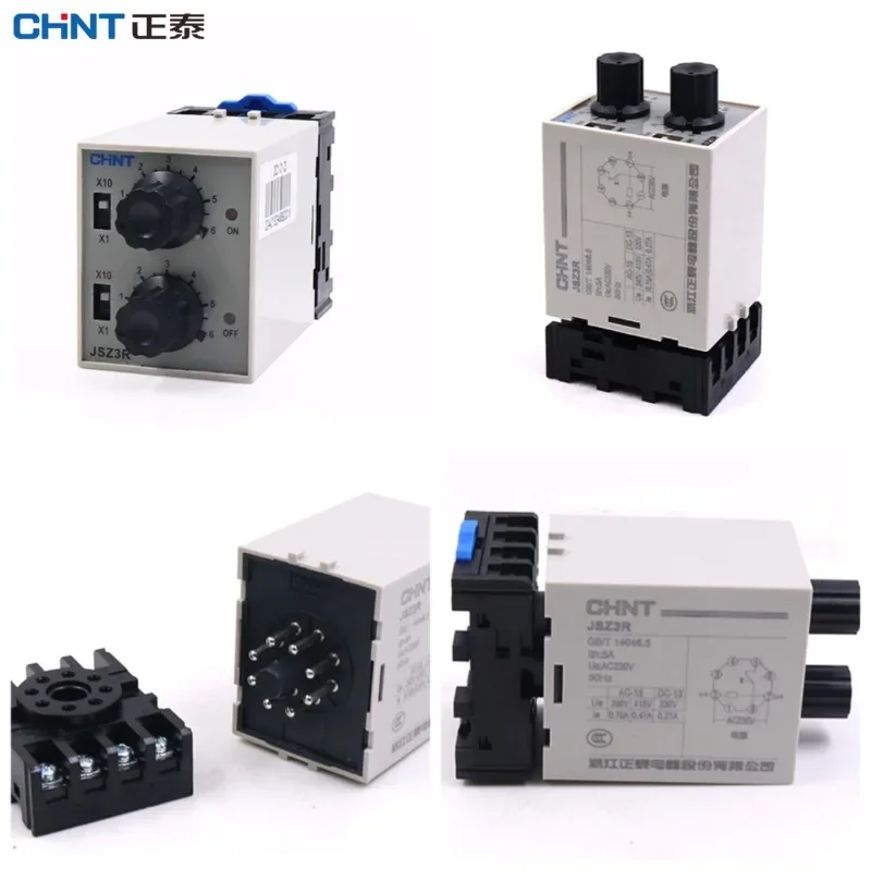CHINT JSZ3R Reciprocating Time Delay Type Time Relay 220V 6s/60s 60s/60min 30s/30min 10s/10min power-off Adjustable Delay Time
