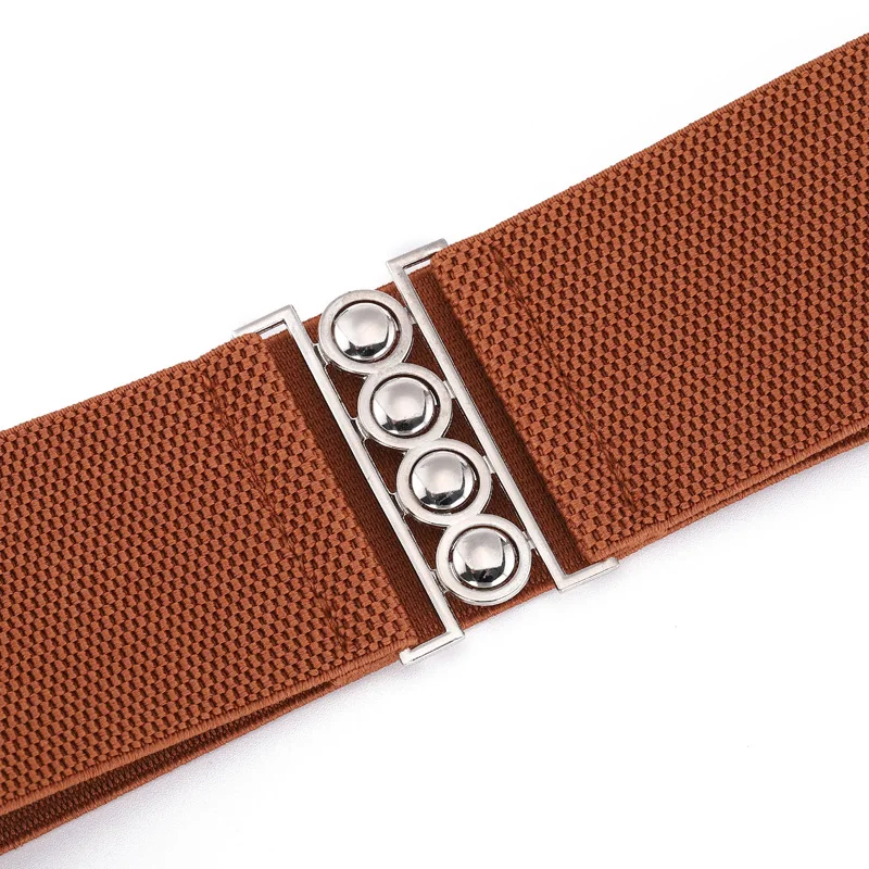 ZLY-Ceinture artificiel astique Réglable pour Femme, Manteau Simple et Décontracté, Style Élégant, Métal Argenté, Structure, Couleur Unie, Taille, Nouvelle Mode, 2023