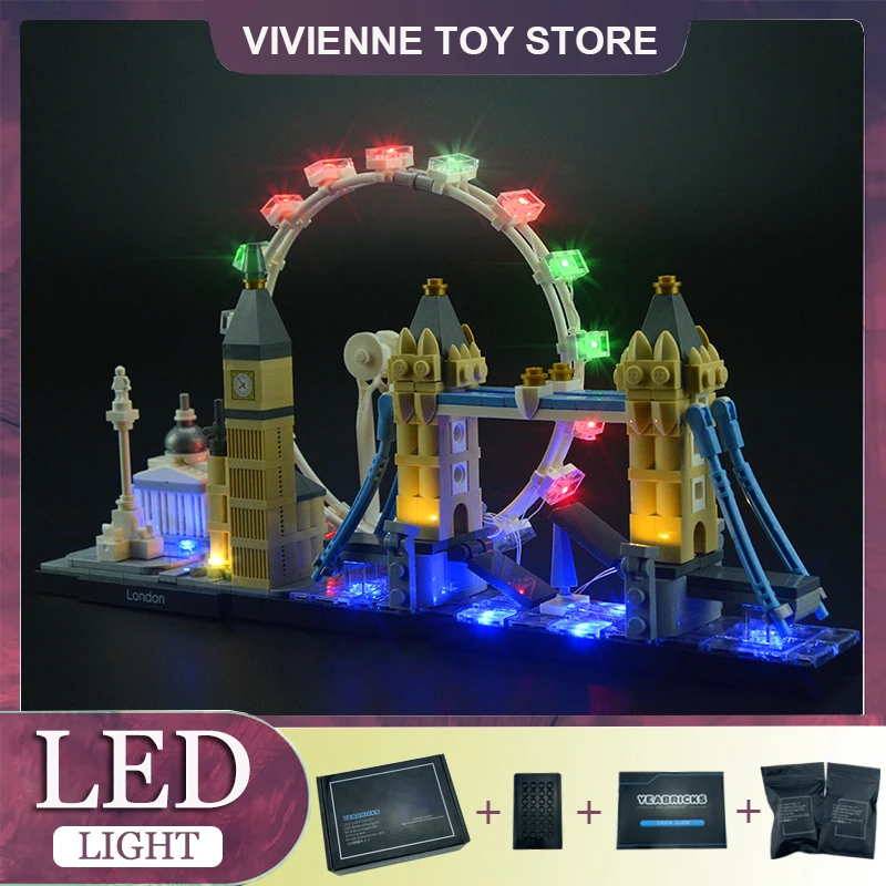 Kit luce LED fai da te per Set di blocchi LEGO 21034 (solo luce a LED, senza modello di blocchi)