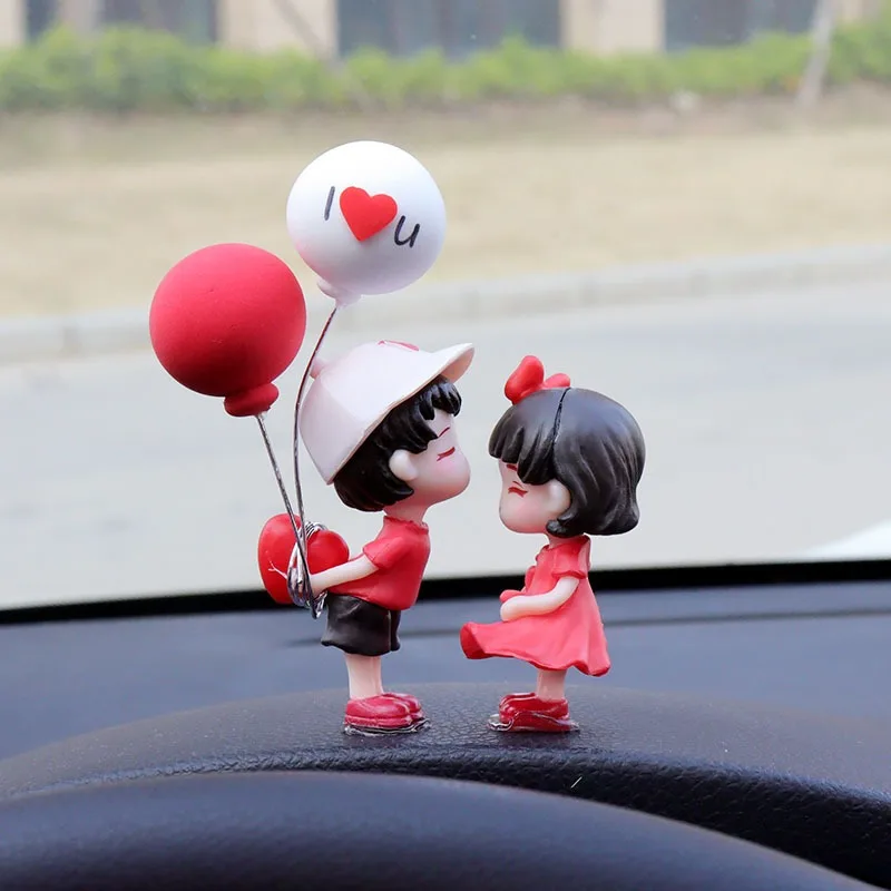 Internet celebrity car ornament cute car couple wholesale car interior center console decoration office small ornament