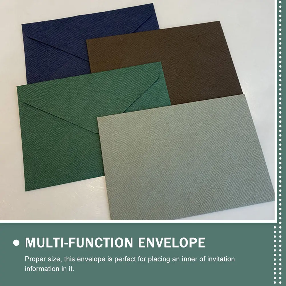 

16Pcs Vintage Creative Envelopes High-Class Paper Invitation Envelopes for Bridal Shower Business Event Ornament Use