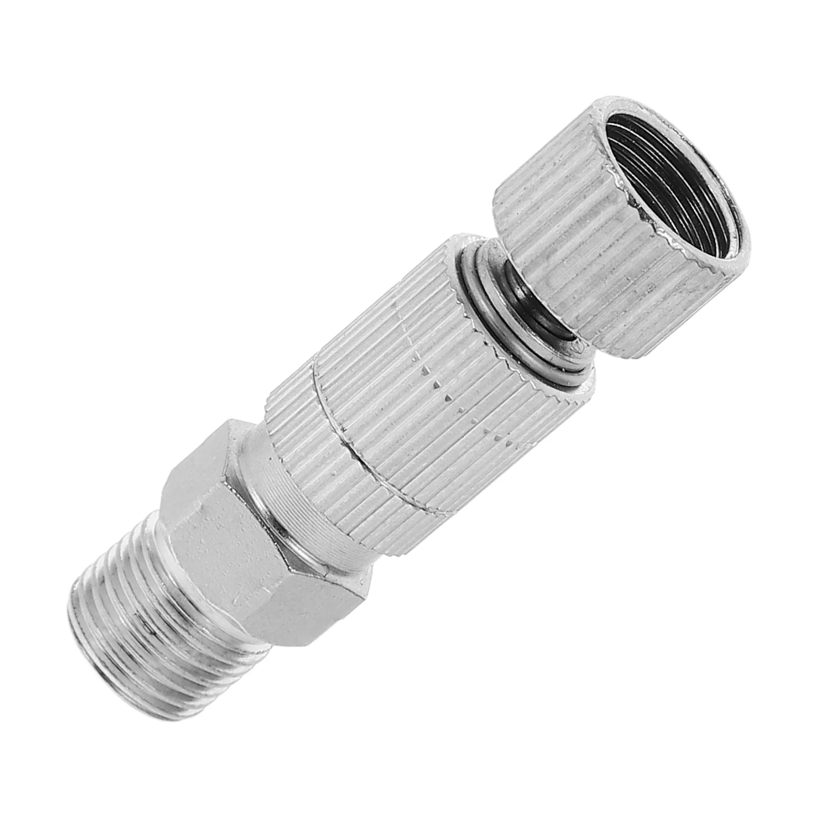 Adattatore per tubo flessibile connettore aerografo argento a sgancio rapido Accoppiatore autobloccante Strumento di disconnessione dell'alimentazione dell'aria Durevole Nessuna perdita