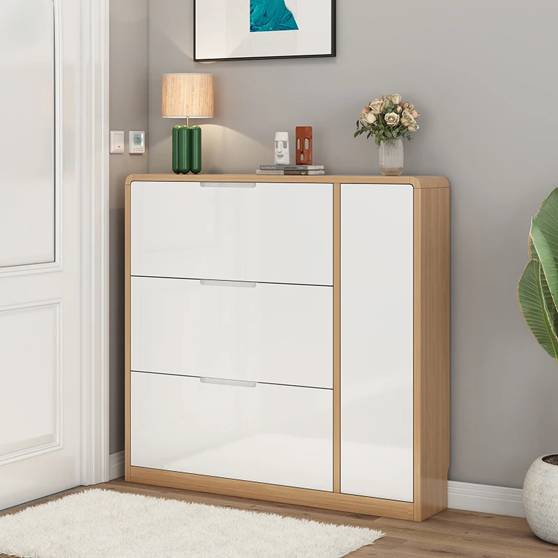 

Tower Slim Shoe Cabinet Bathroom Space Saving Cupboard Bathroom Shoe Cabinet Wooden Shelves Archivadores Shoemakers Furniture