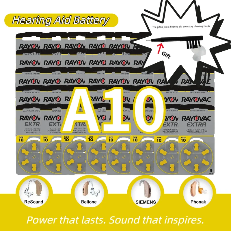 

A10 (PR70) Hearing Aid Batteries Size 10A - Long Lasting Power for Digital Hearing Aids