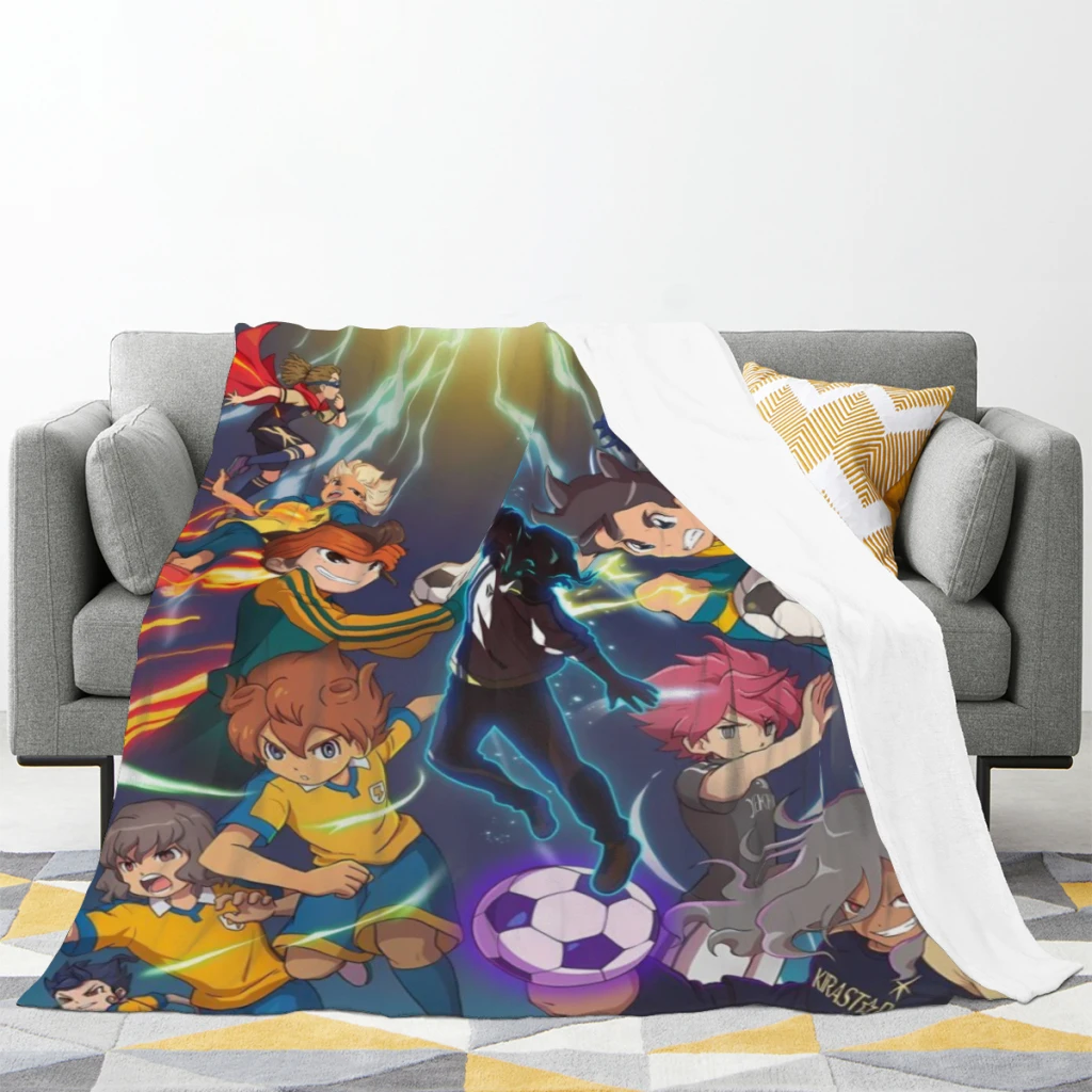 Hot Game Inazuma Eleven Comfortable Flanne Blanket Soft comforter sets throw for Couch Warm Flannel Blankets Bedroom Décor