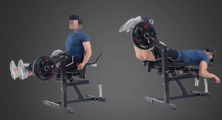 Household leg multi-functional fitness equipment, sitting posture can adjust the muscles of the three strands and four trainers