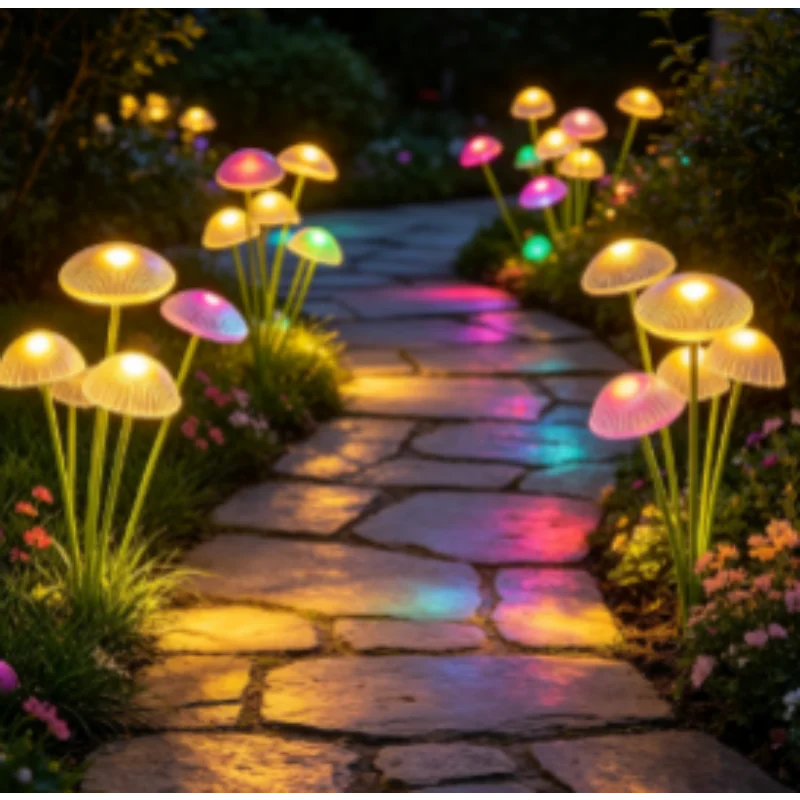 Солнечные светильники в виде г – обзор и цена Outdoor Lighting Jellyfish