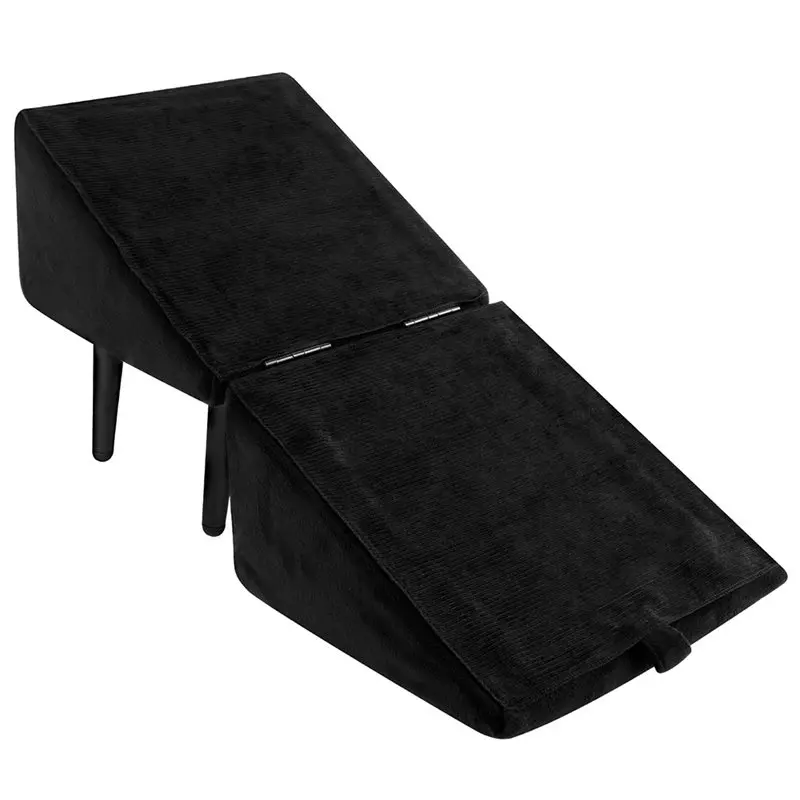 

【CHRISTMAS 】Dog Aid Folding Split-Type Dog Stair Stool, Multi-Functional Cotton And Linen Pet Stair Ramp Stool