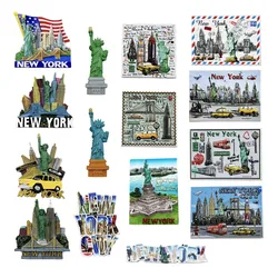 USA New York Fridge Magnets Tourism Souvenir Refrigerator Magnetic Sticker Decoration Collection Gift