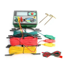 DY4100 Digital Earth Ground Resistance Meter Megohmmeter 0-2000 Ohm Instruments Inspection Electrician Resistance Tester