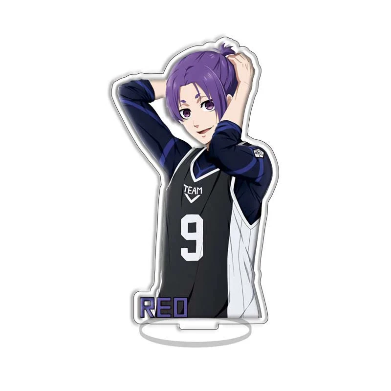 الأزرق قفل التمثال الاكريليك حامل Bachira Kunigami Barou Chigiri Itoshi Rin Isagi الشكل سطح المكتب زخرفة المشجعين هدايا عيد الميلاد 15 سنتيمتر #3