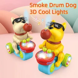 Electric 3D Cool Lights, Music, Smoke, Pipes, Drumming, Dogs, Toys, Collisions, Auto Steering, Baby, Girl, Birthday Gift, Boy