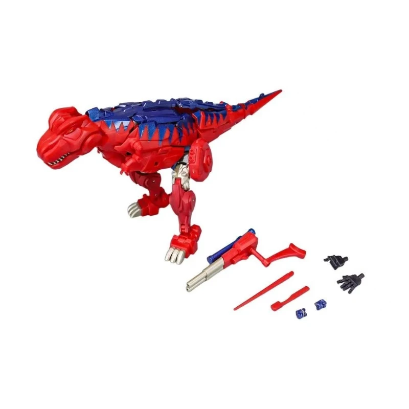변환 장난감 로봇 장난감 RT-02R RT02R 작은 비율 빨간색 티라노사우루스 렉스 빨간색 폭군 모델 오리지널 박스 컬렉션 선물