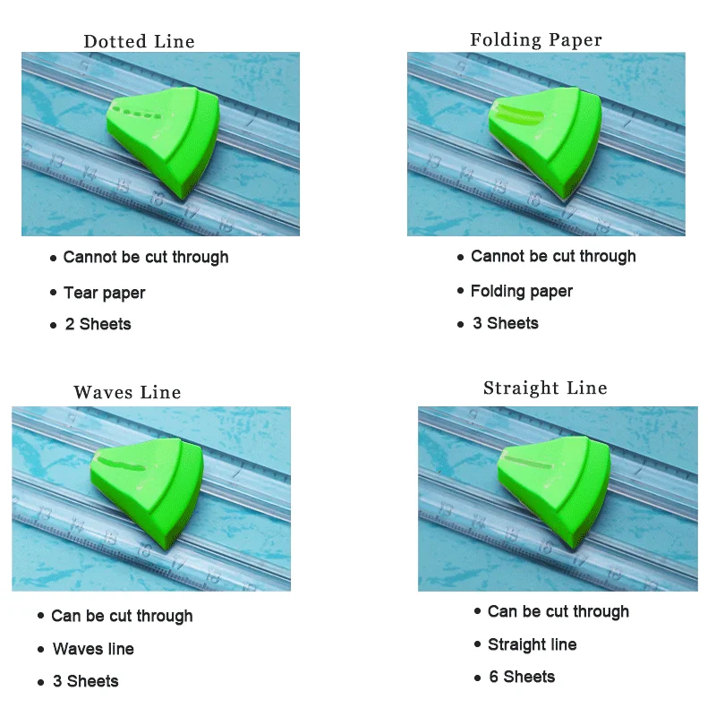 ماكينة تشذيب الورق 12 في 1 A3 A4 ماكينة قطع أدوات متعددة الوظائف 12 في 1 للحرف اليدوية وصناعة البطاقات وسكرابوكينغ #5