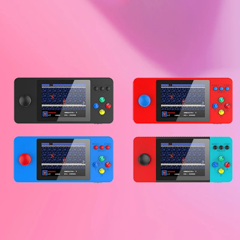 مشغل ألعاب محمول باليد K9 مع شاشة IPS 2.8 بوصة 4 جيجابايت 500 ألعاب مجانية وحدة تحكم ألعاب ريترو هدية للأطفال أحمر متين