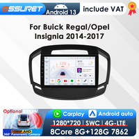 Carplay Android 13 Car Radio For Buick Regal For Opel Insignia 2014 - 2017 Car Multimedia GPS Player 2Din 4G BT DSP 360Camera