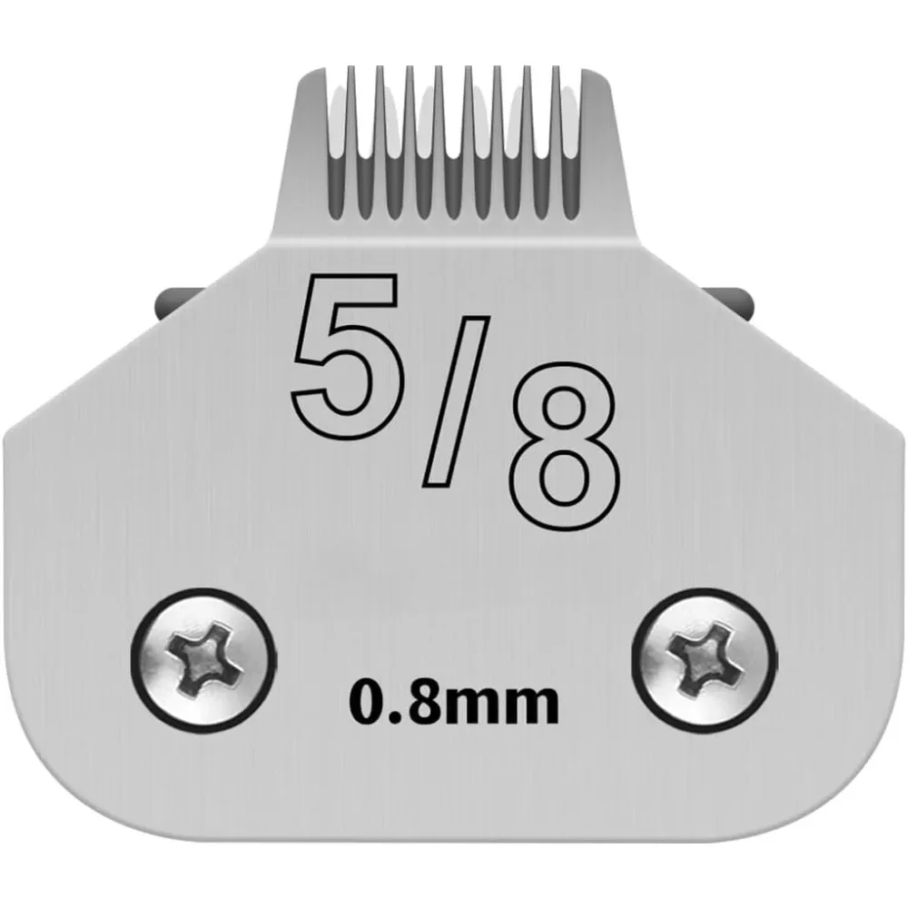 5/8 WIDE TOE Pet Dog Grooming Detachable Blades,Compatible with Andis,Oster A5,Wahl KM10 Clippers,Cut Length 1/32-inch