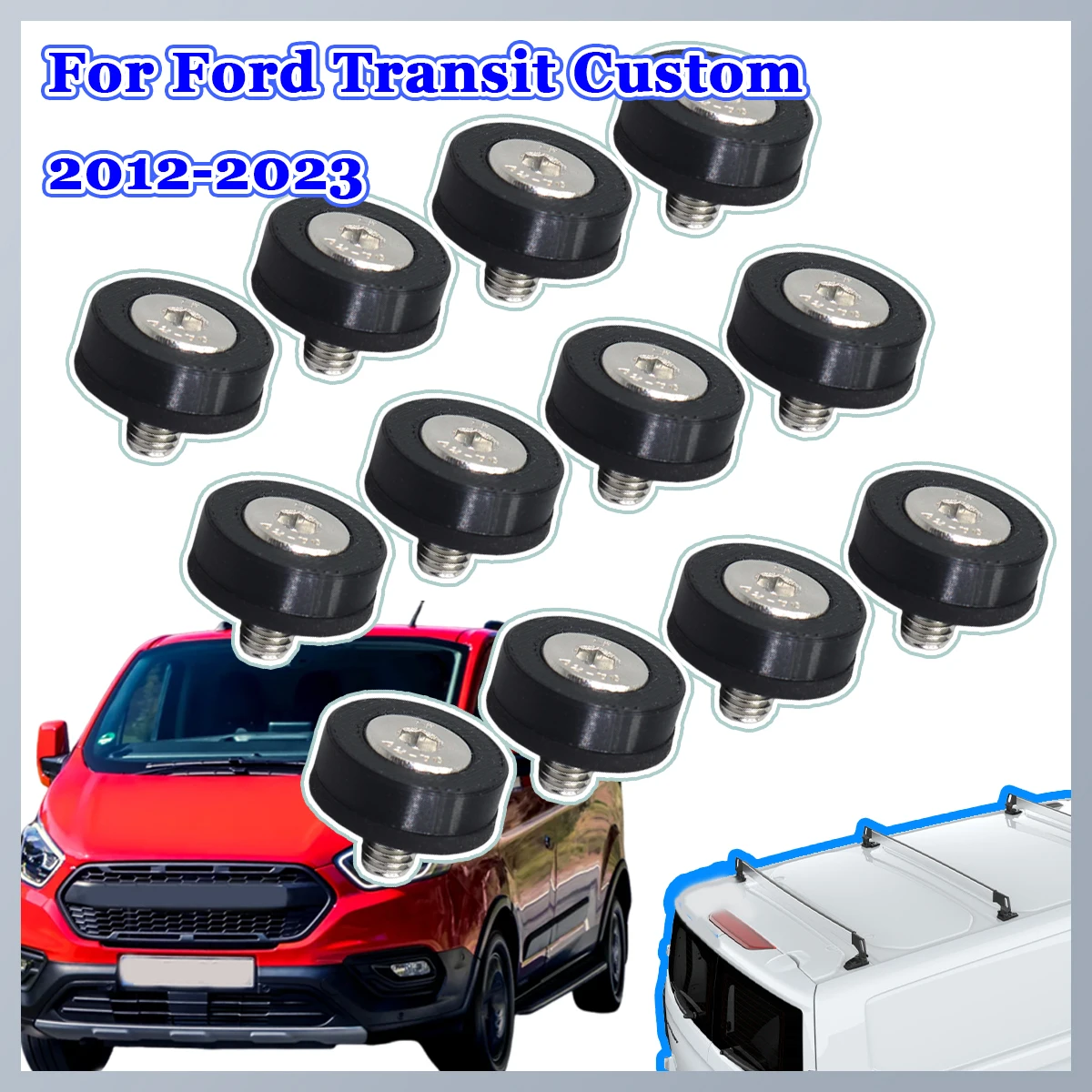 

12pcs For Ford Transit Custom Roof Rack Hole Blanking Washer Bolts Screws Full Set Repair Kit 2012 2013 2014 2015 2016 2017-2023