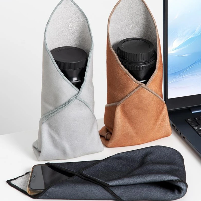 Folding Cloth Self-adhesive Camera Storage Bag Plush Anti Scratch Photography Camera Protective Wrap Magic Wrapping Cloth
