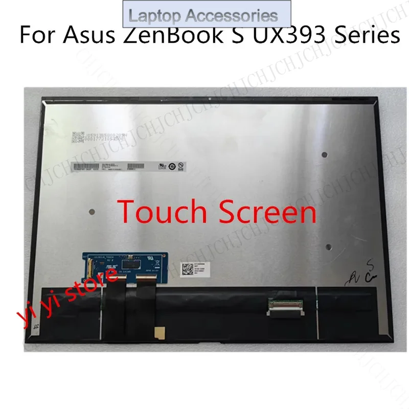 

F 13,9 дюймов для ASUS Zenbook S UX393 UX393E UX393EA UX393JA UX3000EA Сменный ЖК-экран с сенсорным экраном в сборе