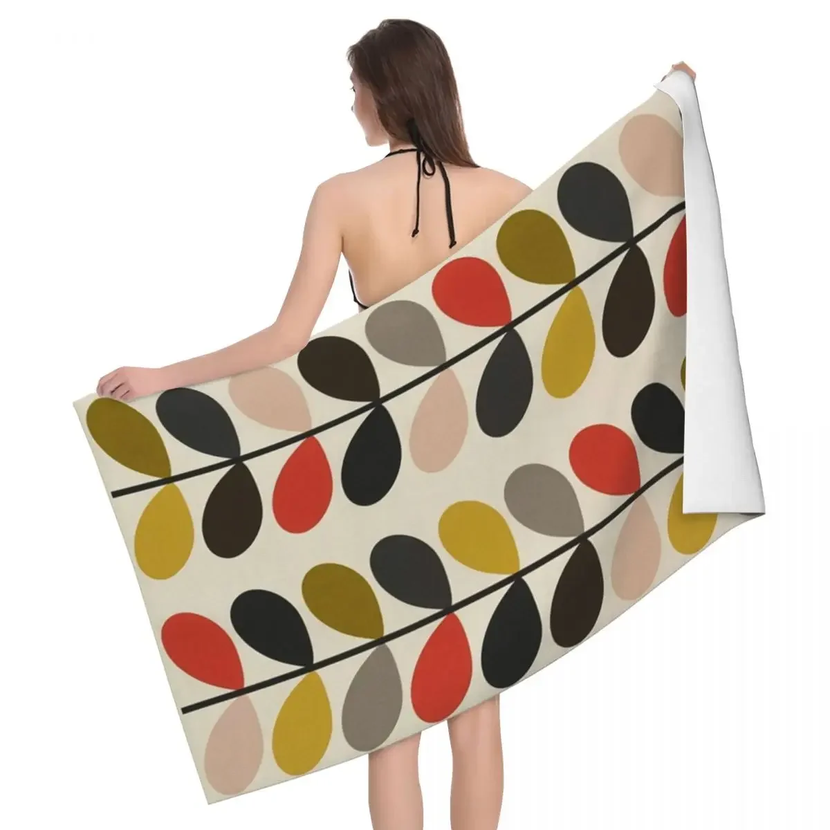 Custom Orla Kiely Multi Stem Quick Dry Microfiber Bath Beach Towel Breathable Flowers Floral Abstract Sports Shower Towels