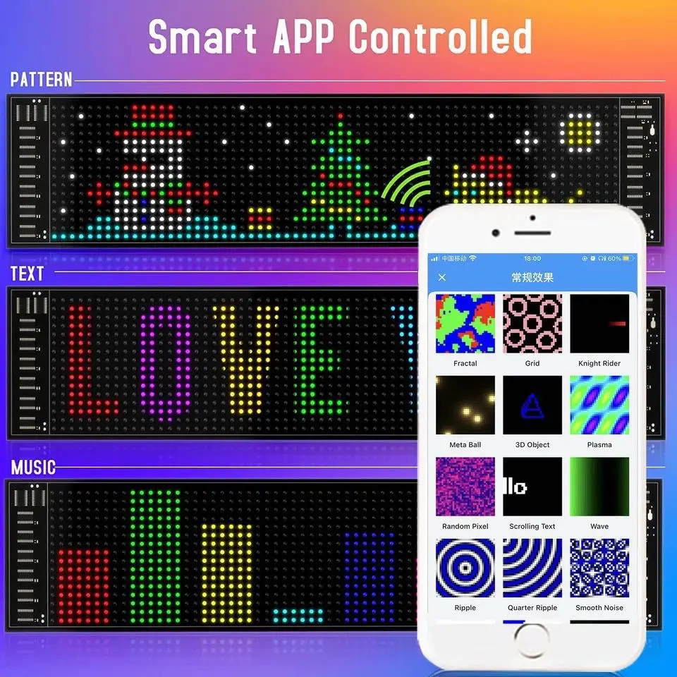 SP801E smartphone APP control pixel light controller, with AP, STA connection mode, artnet connection, for WS2812 WS2815 screen