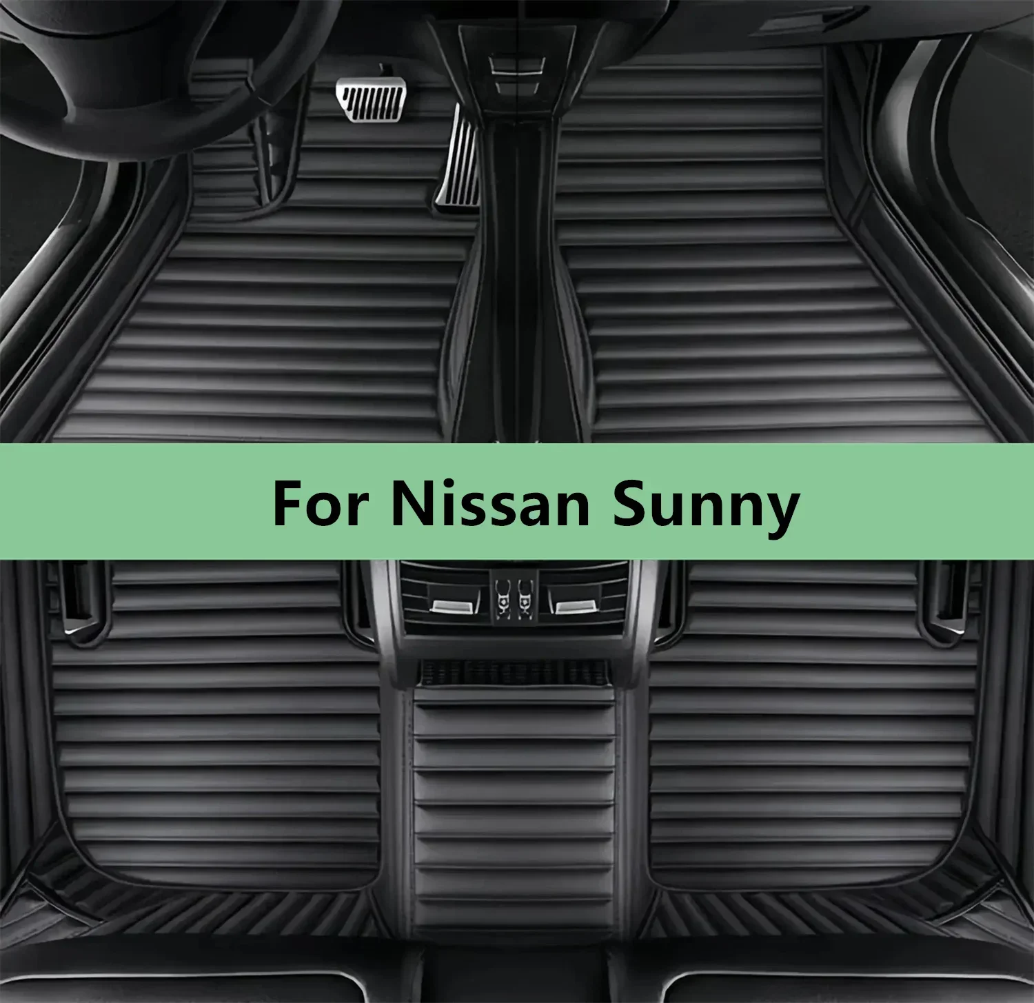 Maßgeschneiderte Auto-Fußmatten für Nissan Sunny 2007 2008 2009 2010 2011 2012 2013 2014 2015 Fußmatten für Auto Herren Damen Autozubehör.