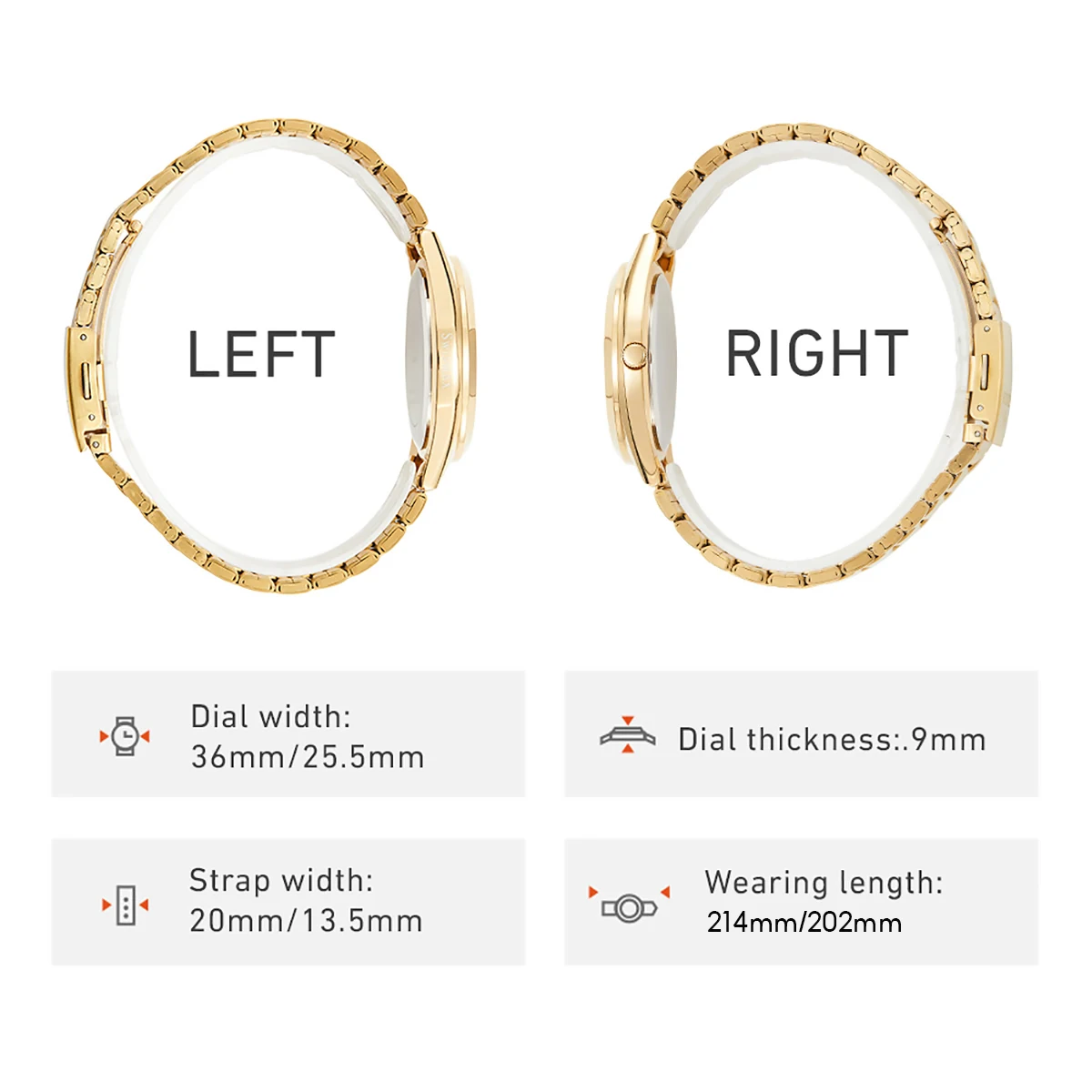 LIEBIG Top Brands Luxury Quartz Movement Watch For Women Stainless Steel Strap Time Calendar Wristwatch and Bracelet Reloj Mujer