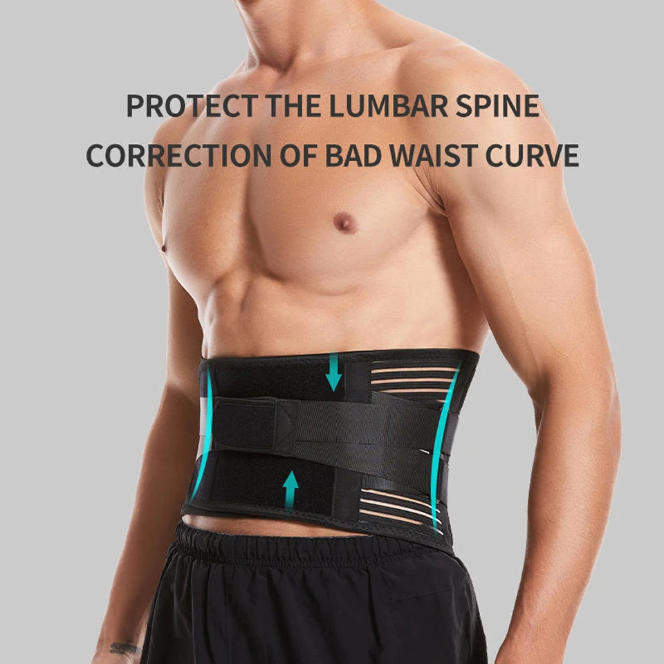 Elstiac Waist Support Belt Back Waist Trainer Trimmer Belt Body Shaper Belts Gym Weight Lifting Sports Waist Protector Women Men