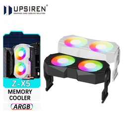 UPSIREN Z-X5 memory module cooler fan ARGB lighting synchronized desktop computer case air cooling supports DDR2/DDR3/DDR4/DDR5