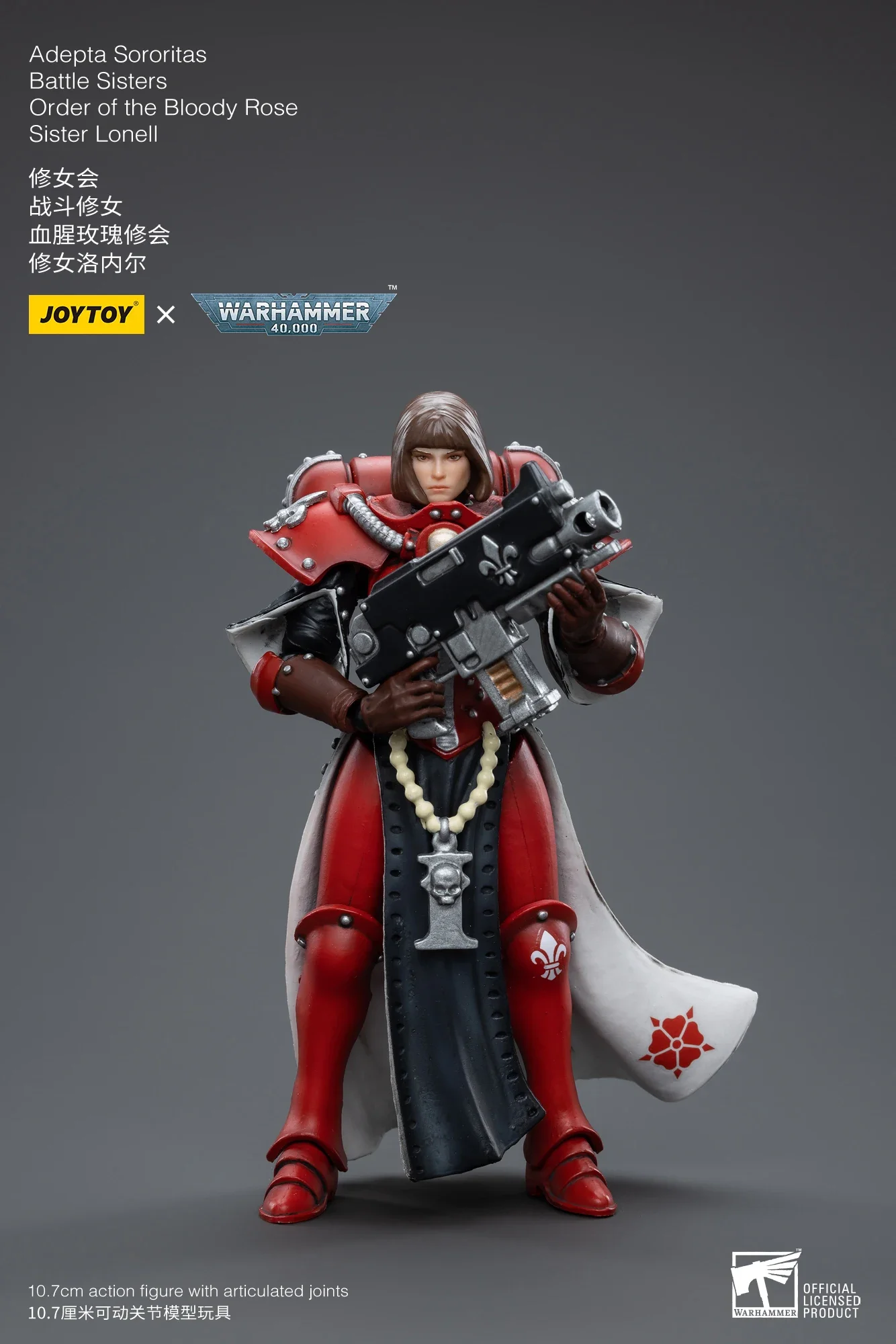 JOYTOY 1/18 Action Figure 40K Battle Sisters Order Of The Bloody Rose Anime Military Model Gifts for children