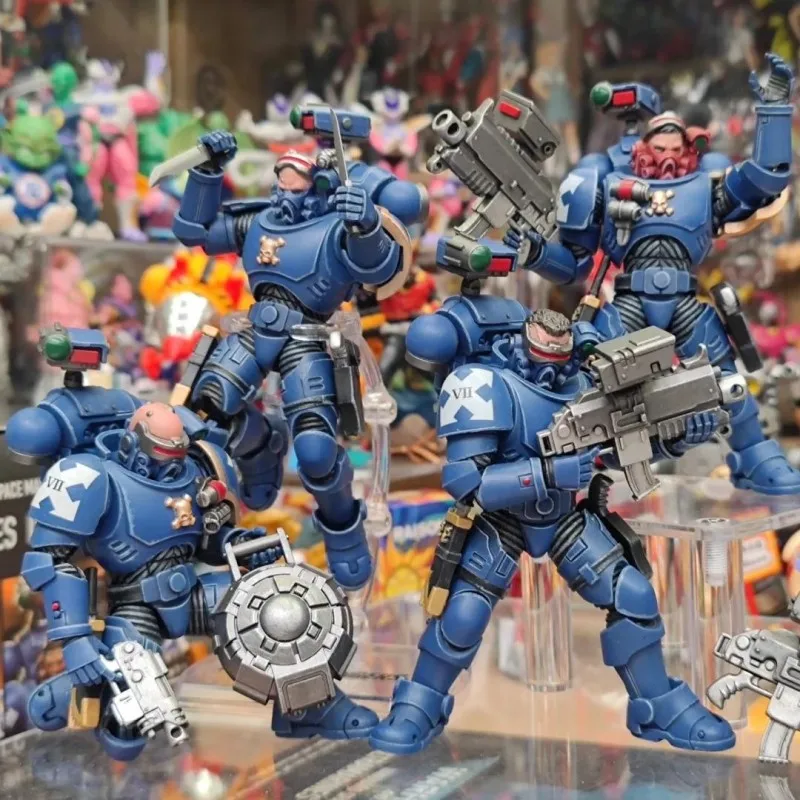 JOYTOY Ultramarines Incursors 1/18 figurki 12cm wspólne ruchome figurka Warhammer 40K Anime lalka kolekcjonerska zabawka prezent