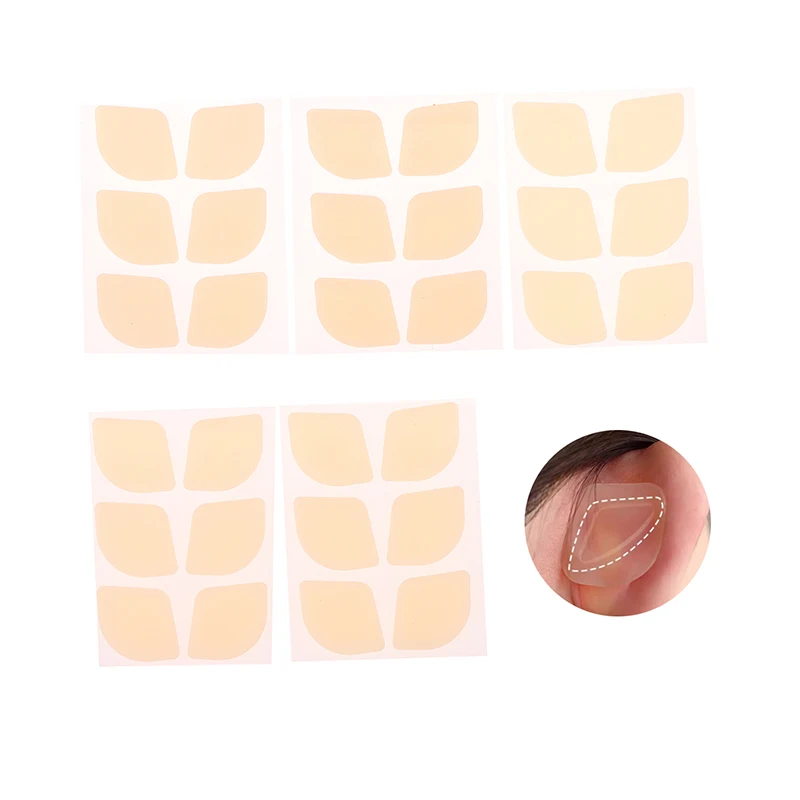 

4/6/20/30Pcs Silicone Invisible Protruding Ears Correction Tape Ear Aesthetic Correctors Elf Ear Stickers Ear Correction Patch