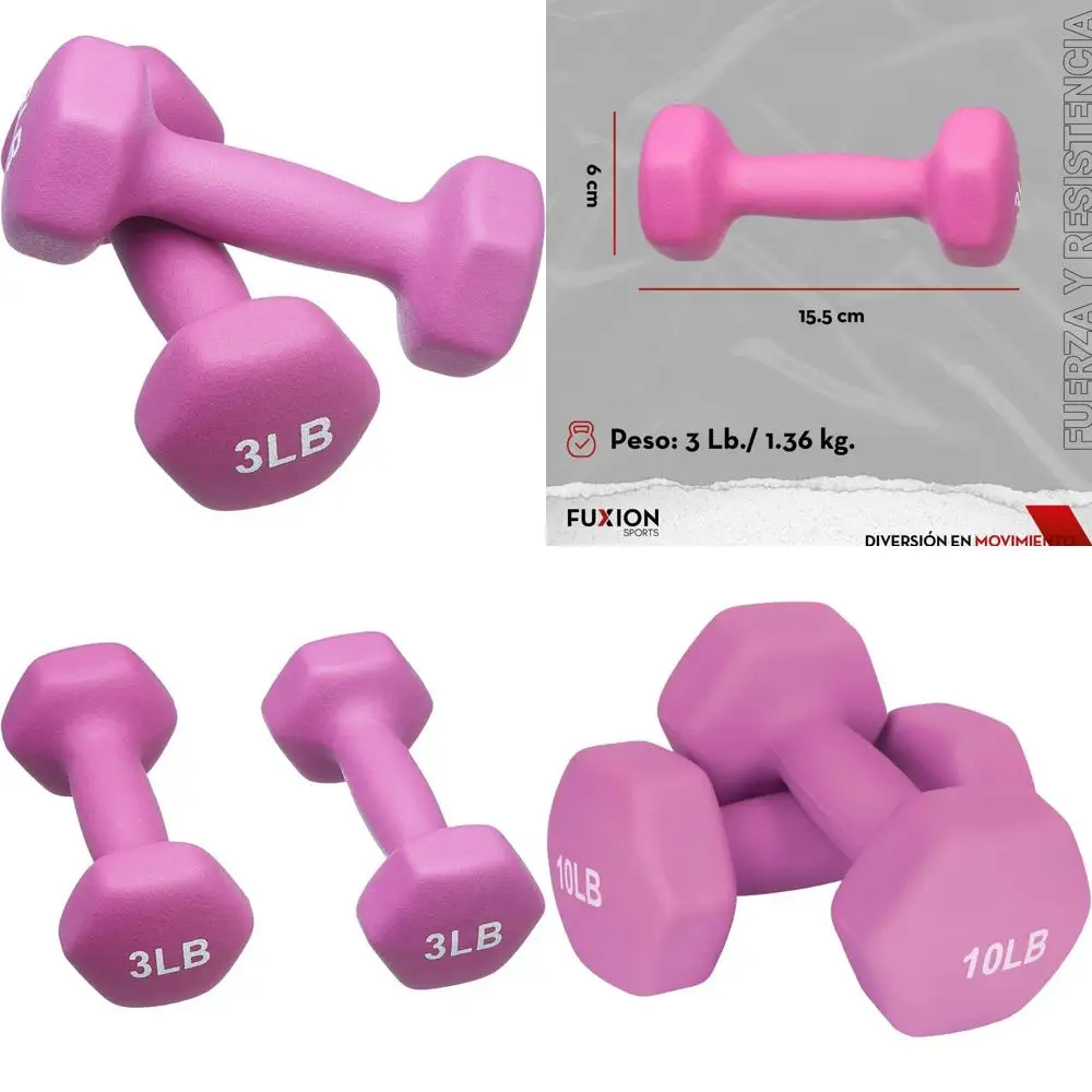 

Неопреновые гири для гантелей FUXION, наборы из 2 шестигранных нескользящих гирь для домашнего спортзала, йоги, пилатеса, тренировок