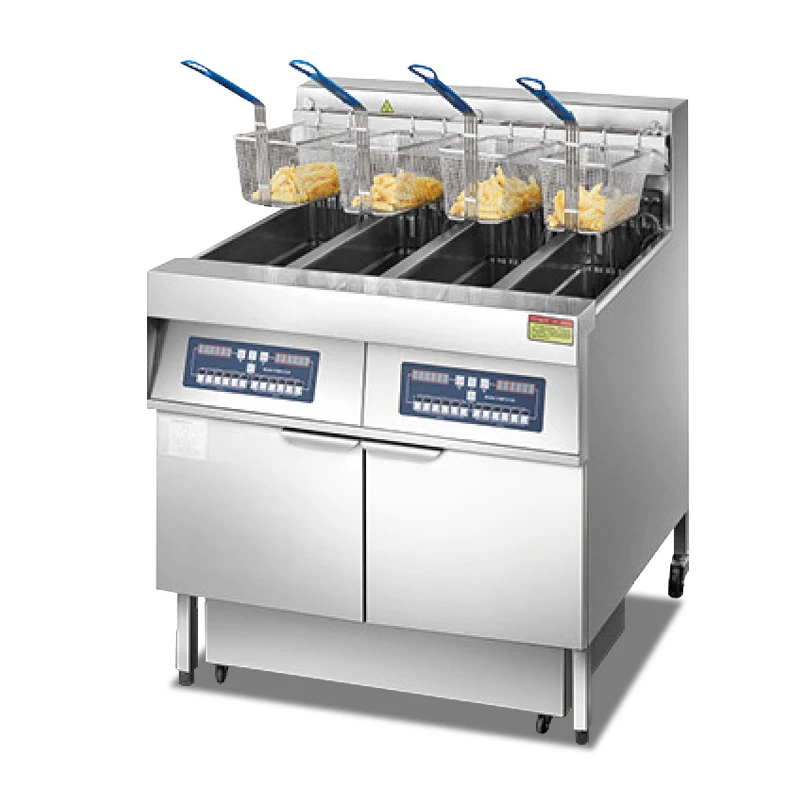 

Commercial Multi-Tank Automatic Lift Deep Fryer Electric for Potato Chicken Fast Food Restaurant Kitchen Oil Filter System