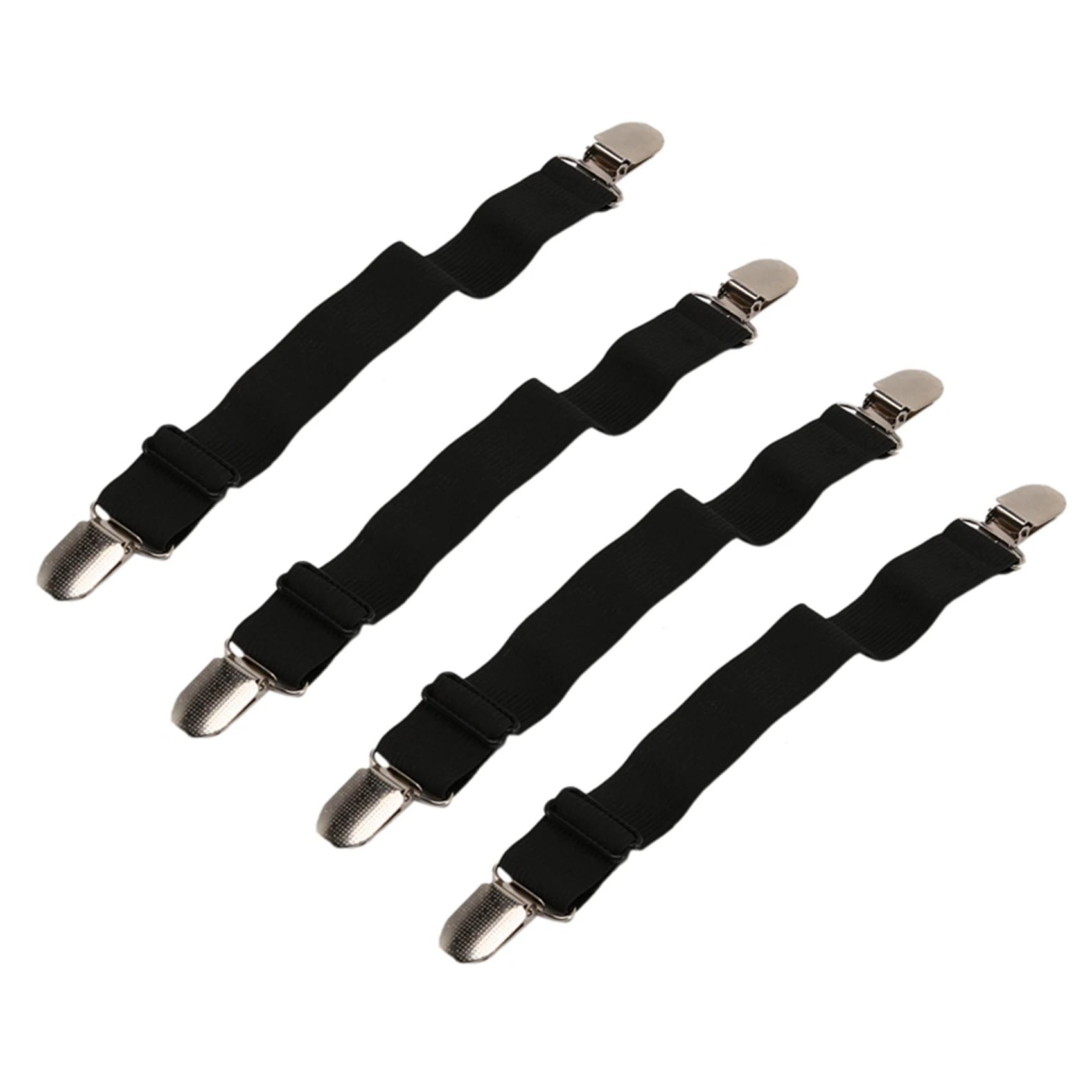 TFTP-Bed Sheet Holder Straps, Corner Sheet Clips, Elastic Adjustable Sheet Fasteners Sheet Grippers For Mattresses (8PCS)