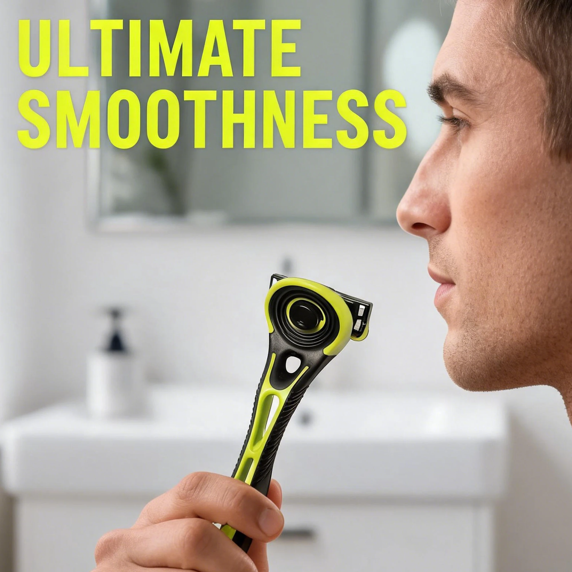 6-Blade Razor Refills for Men, Replacement Cartridges with Lubricating Strip, Smooth Close Shave & Precision Trimmer