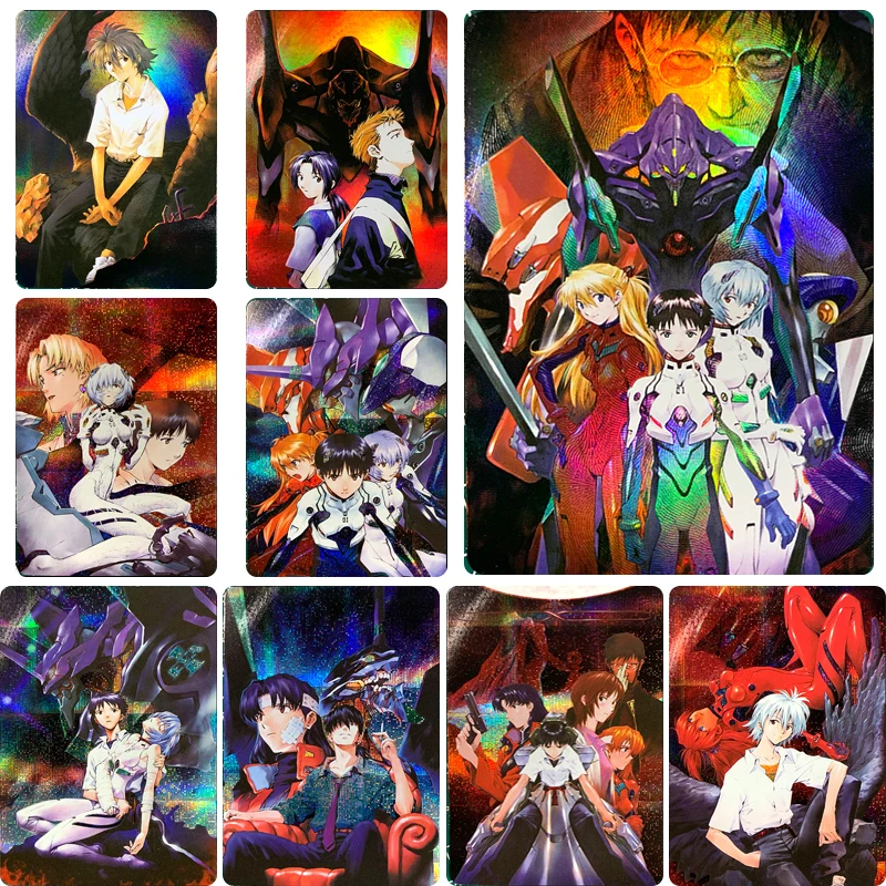 

9Pcs/set Neon Genesis Evangelion Ayanami Rei Asuka Langley Soryu DIY Homemade Collection Card Christmas Birthday Gift Toys