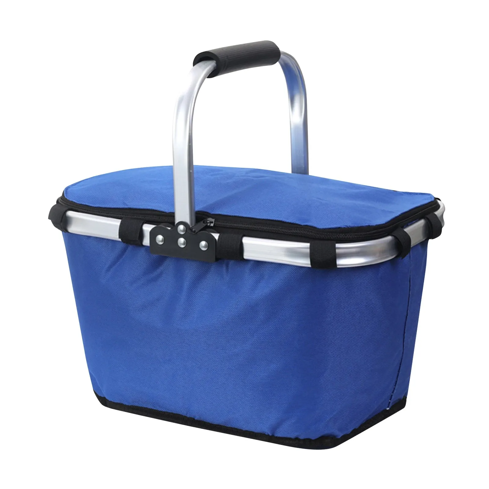 Picnic Basket Outdoor Ice Pack Foldable Insulation Bag Portable Shopping Basket With Lunch Box Fast Food Takeaway Insulation Bas view 3