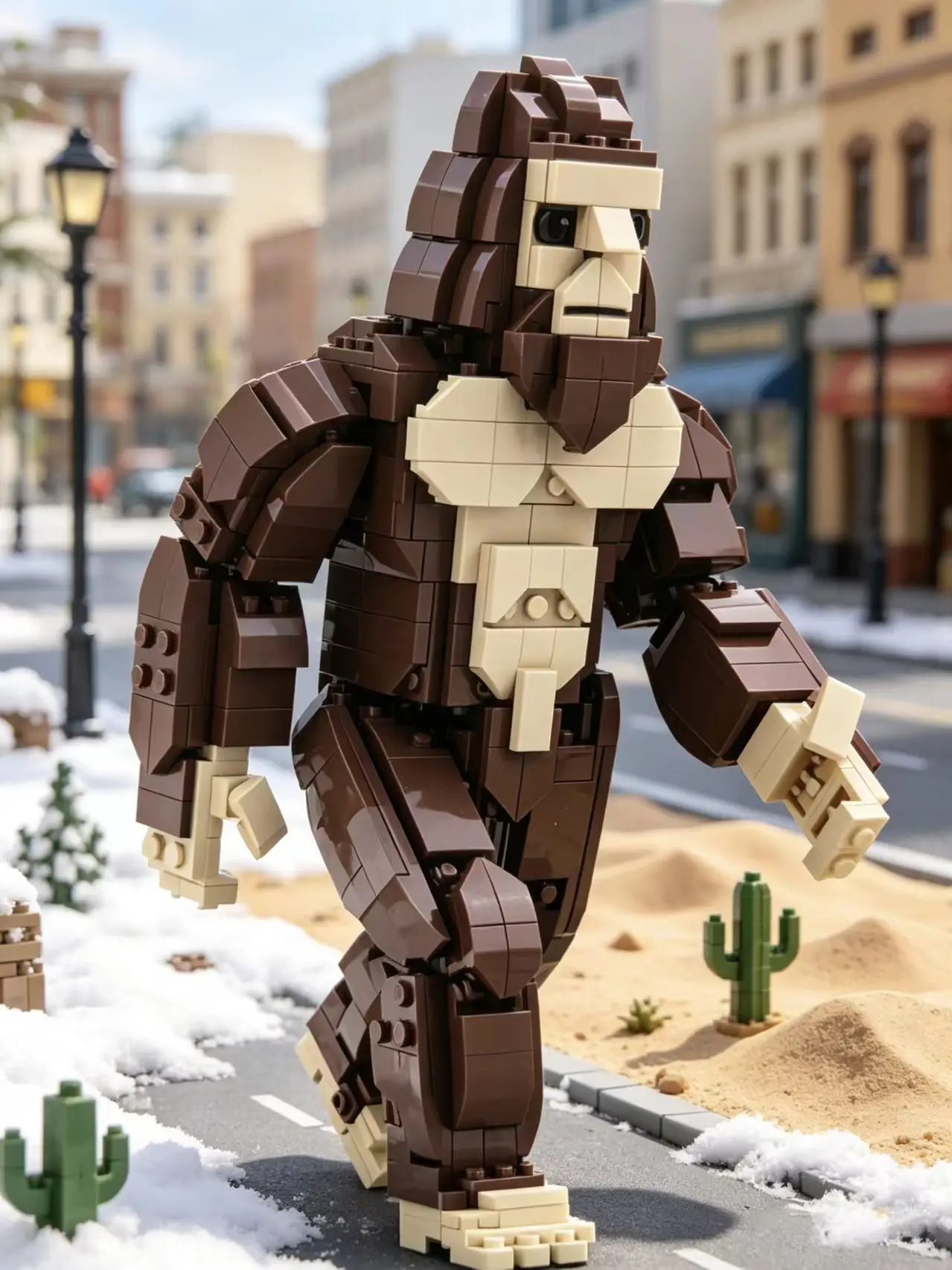 

MOC Giant King Kong Gorilla Building Blocks Wild Animal Model Bricks DIY Assemble Educational Toys Collection Gift for Adult Kid