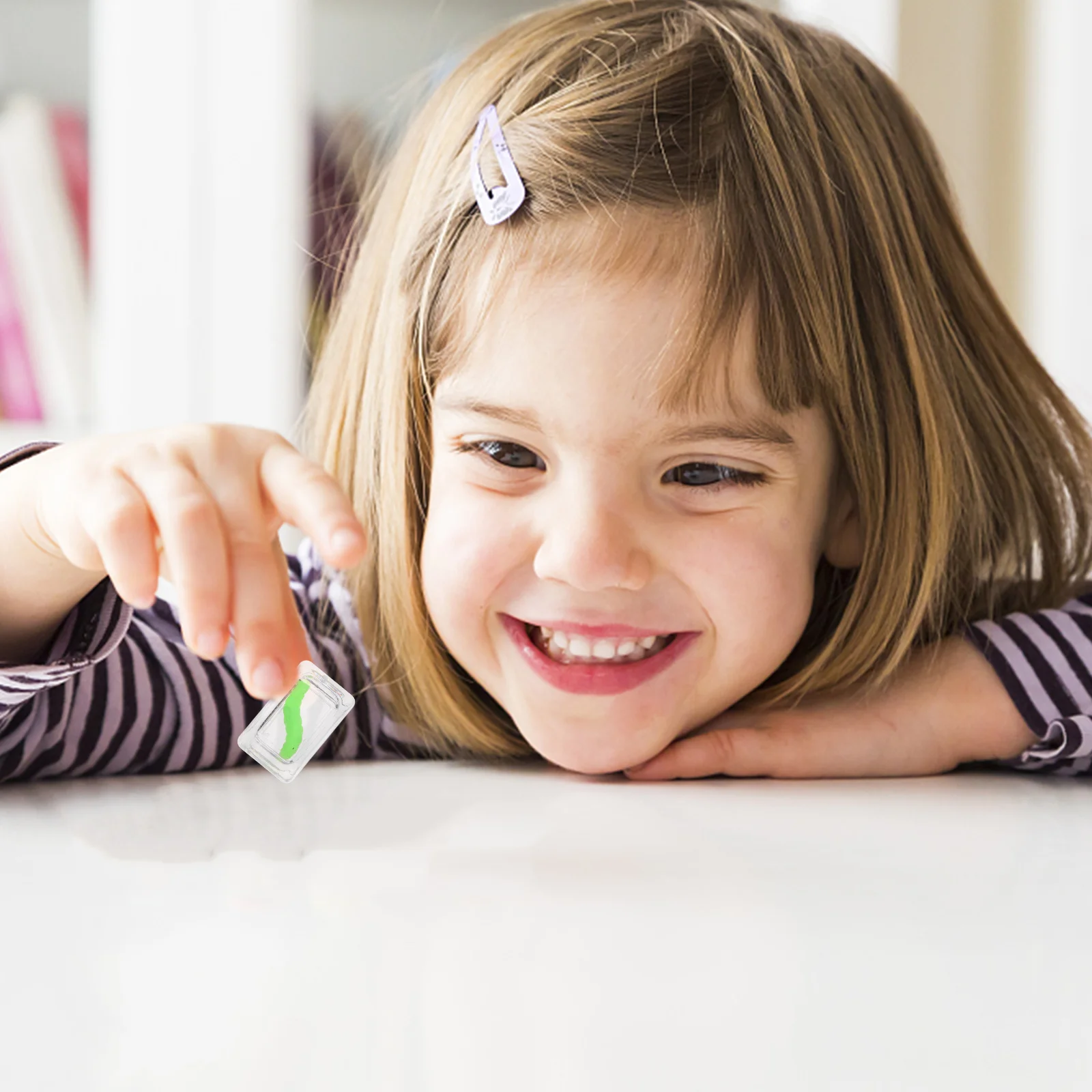 6 pezzi di cubetti di ghiaccio ingannevoli con insetti per feste, cubi in plastica, giocattolo finto per bambini